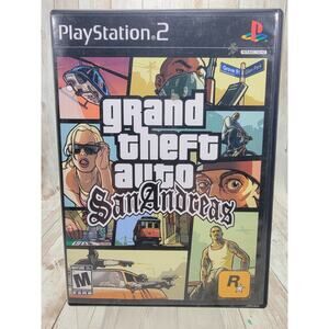 Grand Theft Auto San Andreas - Sony PlayStation 2 PS2 Pristine Tested Authentic